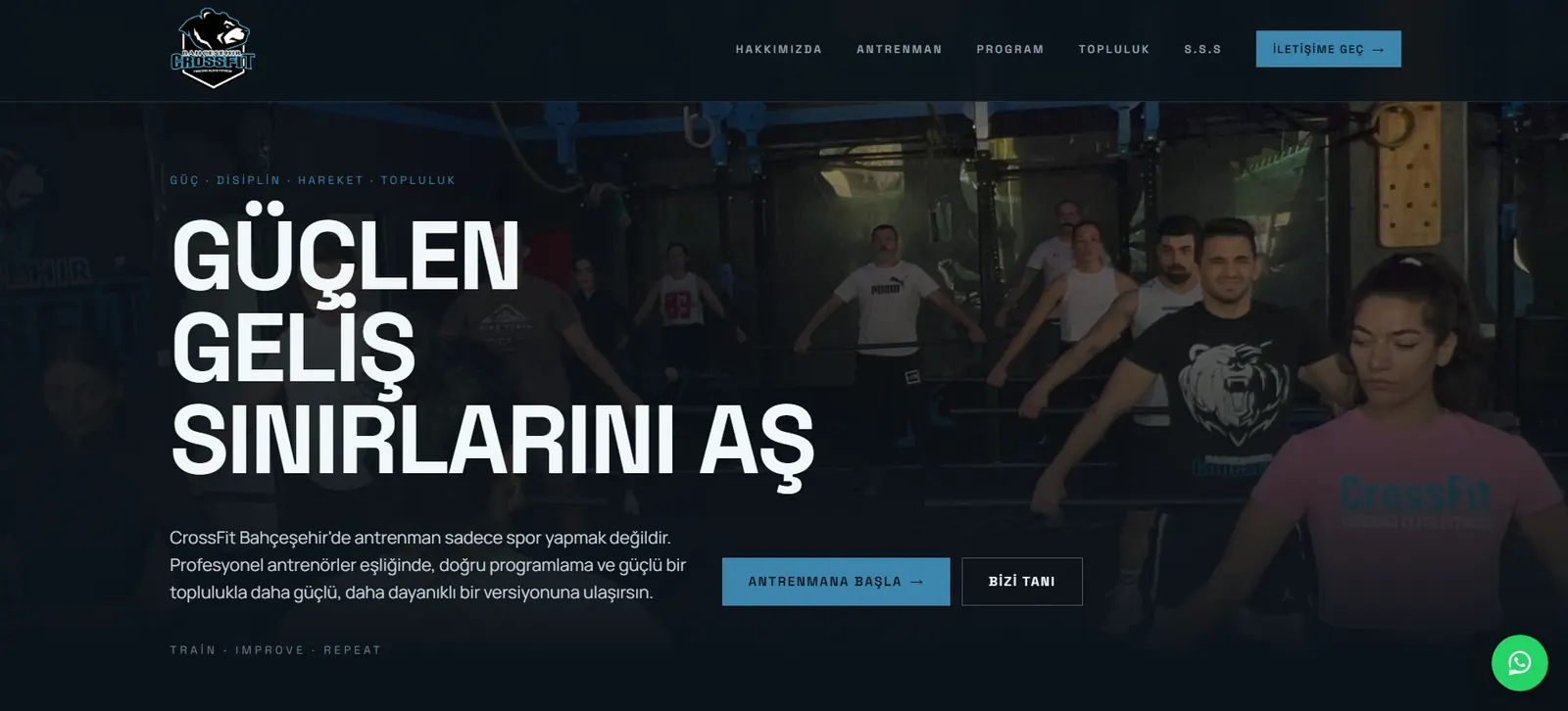 CrossFit Bahçeşehir web sitesi