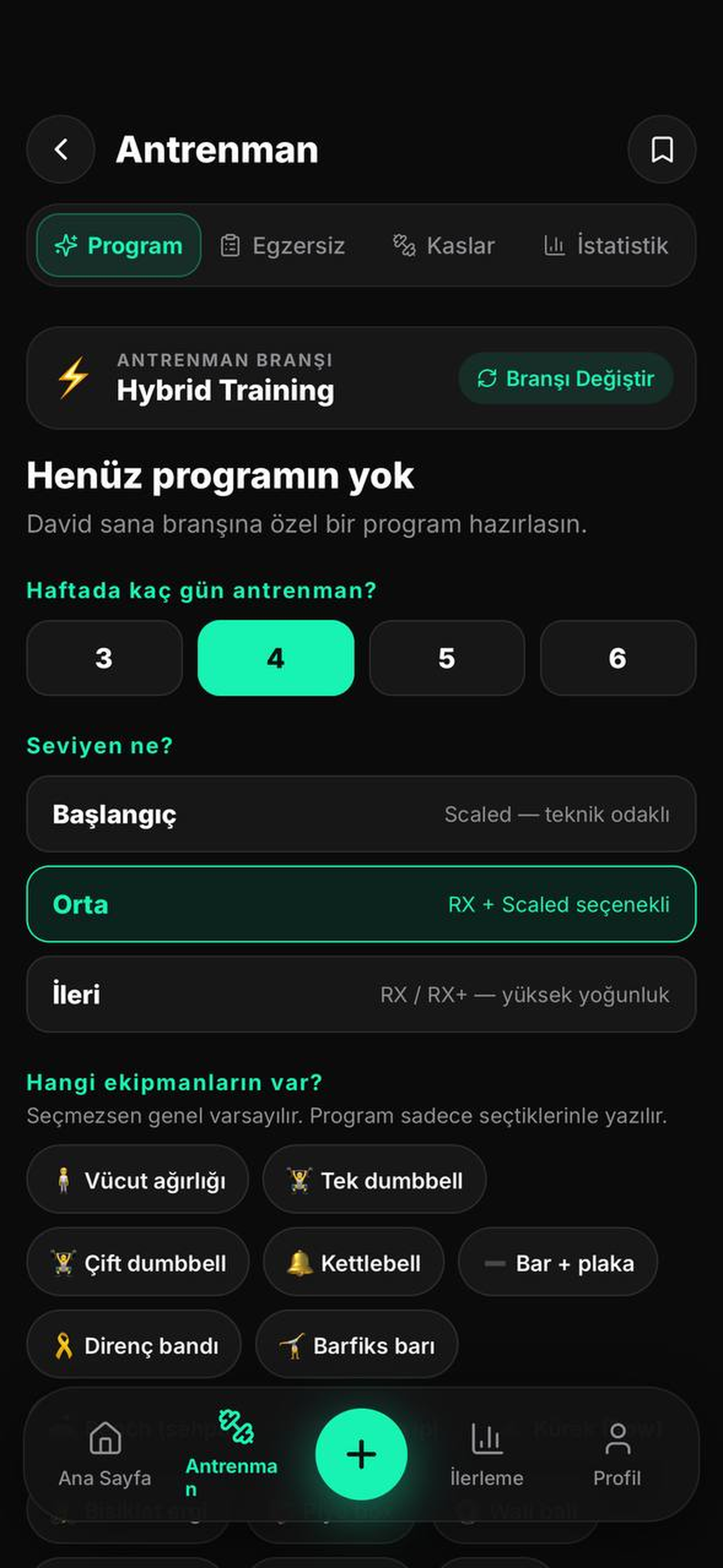 JoVVo — Branşına özel program