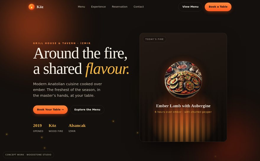 Köz — Concept work