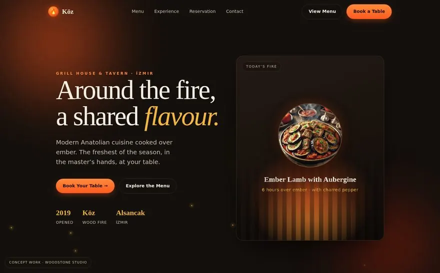 Köz — Concept work