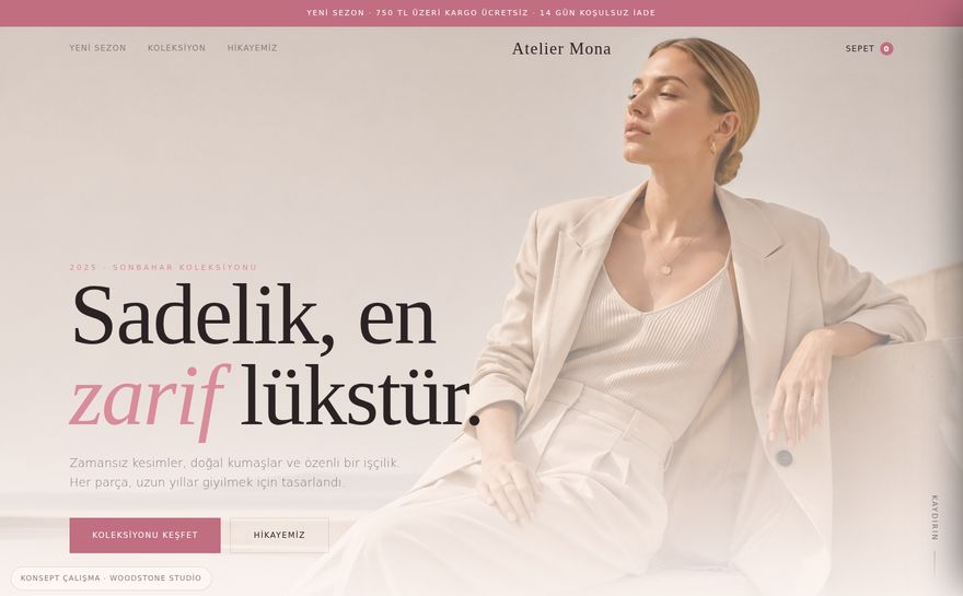 Atelier Mona — Konsept çalışma